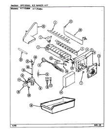 Optional Ice Maker Kit parts for Admiral Top-Mount Refrigerator AT17EM6W/DA31A from AppliancePartsPros.com