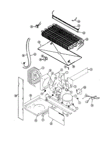 Unit Compartment & System parts for Admiral Top-Mount Refrigerator AT17M4W-DA25C from AppliancePartsPros.com