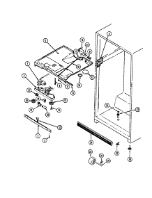 Fresh Food Compartment parts for Admiral Top-Mount Refrigerator AT17M4W-DA25C from AppliancePartsPros.com