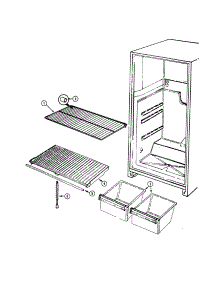 Shelves & Accessories parts for Admiral Top-Mount Refrigerator AT17M4W-DA25C from AppliancePartsPros.com