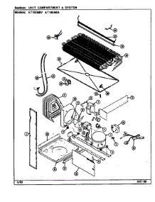 Unit Compartment & System (At19em8a / Da56a) (At19em8v / Da55a) parts for Admiral Top-Mount Refrigerator AT19EM8V/DA56A from AppliancePartsPros.com