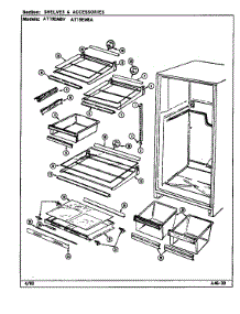 Shelves & Accessories (At19em8a / Da56a) (At19em8v / Da55a) parts for Admiral Top-Mount Refrigerator AT19EM8V/DA56A from AppliancePartsPros.com