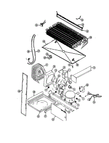 Unit Compartment And System parts for Admiral Top-Mount Refrigerator AT19M6A/DE52A from AppliancePartsPros.com