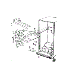 Fresh Food Compartment parts for Admiral Top-Mount Refrigerator AT19M6A/DE52A from AppliancePartsPros.com