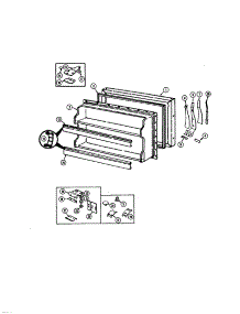 Freezer Door parts for Admiral Top-Mount Refrigerator AT19M6A/DE52A from AppliancePartsPros.com