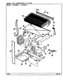 Unit Compartment & System parts for Admiral Top-Mount Refrigerator AT21EM9FA/DA80A from AppliancePartsPros.com