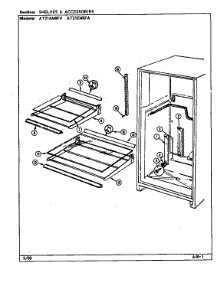 Shelves & Accessories parts for Admiral Top-Mount Refrigerator AT21EM9FV/DA79A from AppliancePartsPros.com