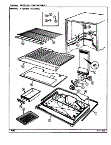 Freezer Compartment parts for Admiral Top-Mount Refrigerator AT21M9A/DD66A from AppliancePartsPros.com