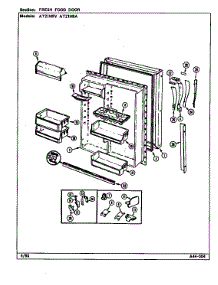 Fresh Food Door parts for Admiral Top-Mount Refrigerator AT21M9A/DD66A from AppliancePartsPros.com