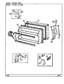 Freezer Door parts for Admiral Top-Mount Refrigerator AT21M9A/DD66A from AppliancePartsPros.com