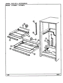 Shelves & Accessories parts for Admiral Top-Mount Refrigerator AT21M9FA/DD64A from AppliancePartsPros.com