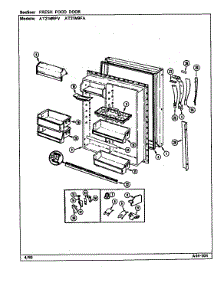 Fresh Food Door parts for Admiral Top-Mount Refrigerator AT21M9FA/DD64A from AppliancePartsPros.com