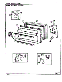 Freezer Door parts for Admiral Top-Mount Refrigerator AT21M9FA/DD64A from AppliancePartsPros.com
