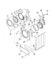 Front Panel / Door / Door Seal parts for Alliance Laundry Center ATE50FGP171TW01 from AppliancePartsPros.com