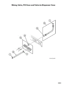Mixing Valve / Fill Hose / Valve-To-Dispenser Hose parts for Speed Queen Laundry Center ATEE9AGP173TW01 from AppliancePartsPros.com