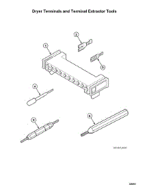 Dryer Terminals / Terminal Extractor Tools parts for Speed Queen Laundry Center ATEE9AGP173TW01 from AppliancePartsPros.com