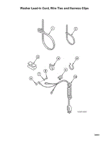 Washer Lead-In Cord / Wire Ties / Harness Clips parts for Speed Queen Laundry Center ATEE9ASP176TW01 from AppliancePartsPros.com