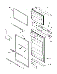 Door Parts parts for Amana Top-Mount Refrigerator ATF1833MRB00 from AppliancePartsPros.com