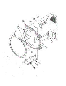 Rear Bulkhead / Cylinder Roller / Terminal Block parts for Alliance Laundry Center ATG50FGP111TW01 from AppliancePartsPros.com