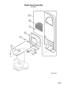 Heater Duct Assy parts for Speed Queen Laundry Center ATGE9AGP113TW01 from AppliancePartsPros.com