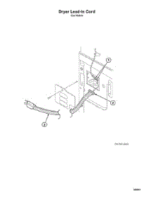 Dryer Lead-In Cord parts for Speed Queen Laundry Center ATGE9AGP113TW01 from AppliancePartsPros.com