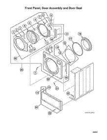 Front Panel / Door Assy / Door Seal parts for Speed Queen Laundry Center ATGE9ASP115TW01 from AppliancePartsPros.com