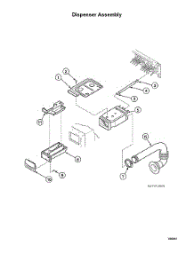 Dispenser Assy parts for Speed Queen Laundry Center ATGE9ASP115TW01 from AppliancePartsPros.com