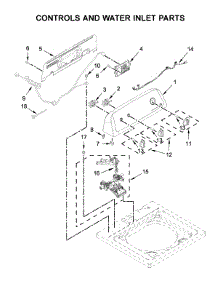 Controls And Water Inlet Parts parts for Admiral Washer ATW4516HW0 from AppliancePartsPros.com