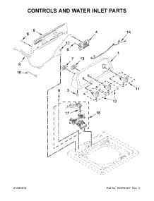Controls And Water Inlet Parts parts for Admiral Washer ATW4675EW0 from AppliancePartsPros.com