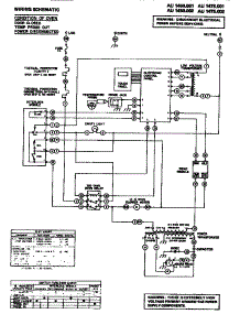 Wiring Schematic parts for Amana Countertop Microwave AU1475.002 from AppliancePartsPros.com