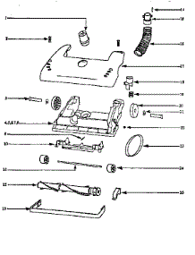 Nozzle And Motor Assembly parts for Eureka Upright Vacuum AU4441AT from AppliancePartsPros.com