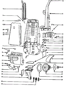 Handle And Bag Housing parts for Eureka Upright Vacuum AU4441AT from AppliancePartsPros.com
