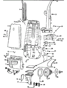 Handle And Bag Housing parts for Eureka Upright Vacuum AU4464AT from AppliancePartsPros.com