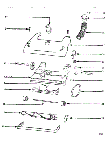 Nozzle And Motor Assembly parts for Eureka Upright Vacuum AU4465BT from AppliancePartsPros.com