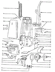 Handle And Bag Housing parts for Eureka Upright Vacuum AU4465BT from AppliancePartsPros.com