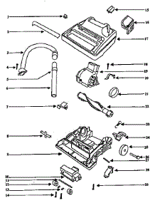 Nozzle And Motor Assembly parts for Eureka Upright Vacuum AU9875AT from AppliancePartsPros.com