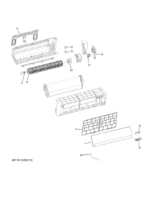 Room Air Conditioner parts for  Air Handler AW07LC2VHA from AppliancePartsPros.com
