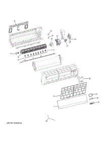 Room Air Conditioner parts for  Air Handler AW12ES2VHA from AppliancePartsPros.com