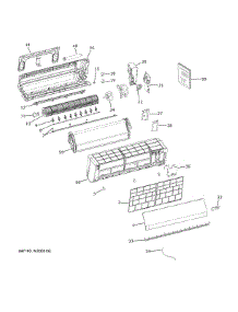 Room Air Conditioner parts for  Air Handler AW12LC2VHB from AppliancePartsPros.com