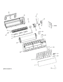 Room Air Conditioner parts for  Air Handler AW12TE1VHA from AppliancePartsPros.com