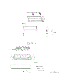 Room Air Conditioner parts for  Air Handler AW18LC2VHA from AppliancePartsPros.com