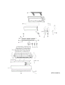 Room Air Conditioner parts for  Air Handler AW18LC2VHB1 from AppliancePartsPros.com