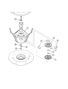 Weldment / Bearing Assy / Brake / Pulley parts for Alliance Washer AWN311SP111TW01 from AppliancePartsPros.com