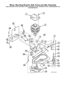 Motor / Mounting Bracket / Belt / Pump / Idler parts for Alliance Washer AWN432SP113TW01 from AppliancePartsPros.com