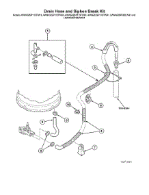 Drain Hose / Siphon Break Kit parts for Alliance Washer AWN432SP113TW01 from AppliancePartsPros.com