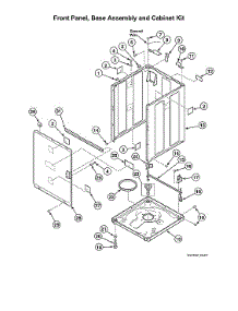 Front Panel / Base Assy / Cabinet Kit parts for Alliance Washer AWN432SP113TW01 from AppliancePartsPros.com