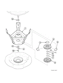 Weldment & Bearing Assy / Brake / Pulley parts for Alliance Washer AWN432SP113TW04 from AppliancePartsPros.com