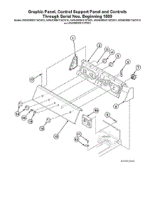 Graphic Panel / Control Support Panel-Serial #1809 parts for Alliance Washer AWN43RSN115TW01 from AppliancePartsPros.com