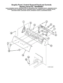 Graphic Panel / Control Support Panel-Serial #1810000001 parts for Alliance Washer AWN43RSN115TW01 from AppliancePartsPros.com