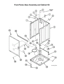 Front Panel / Base Assy / Cabinet Kit parts for Alliance Washer AWN43RSN115TW01 from AppliancePartsPros.com